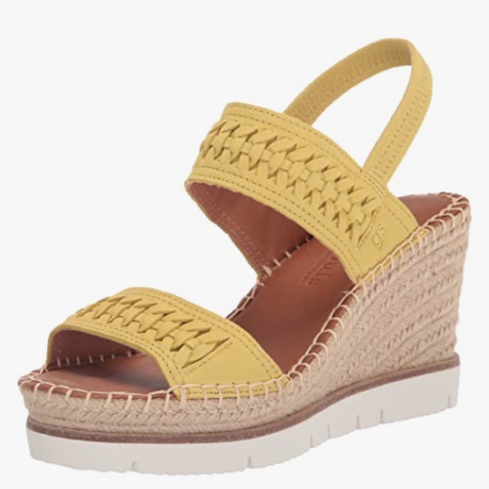 Gentle Souls by Kenneth Cole Women's Two-Band Braid Heeled Sandal
#12